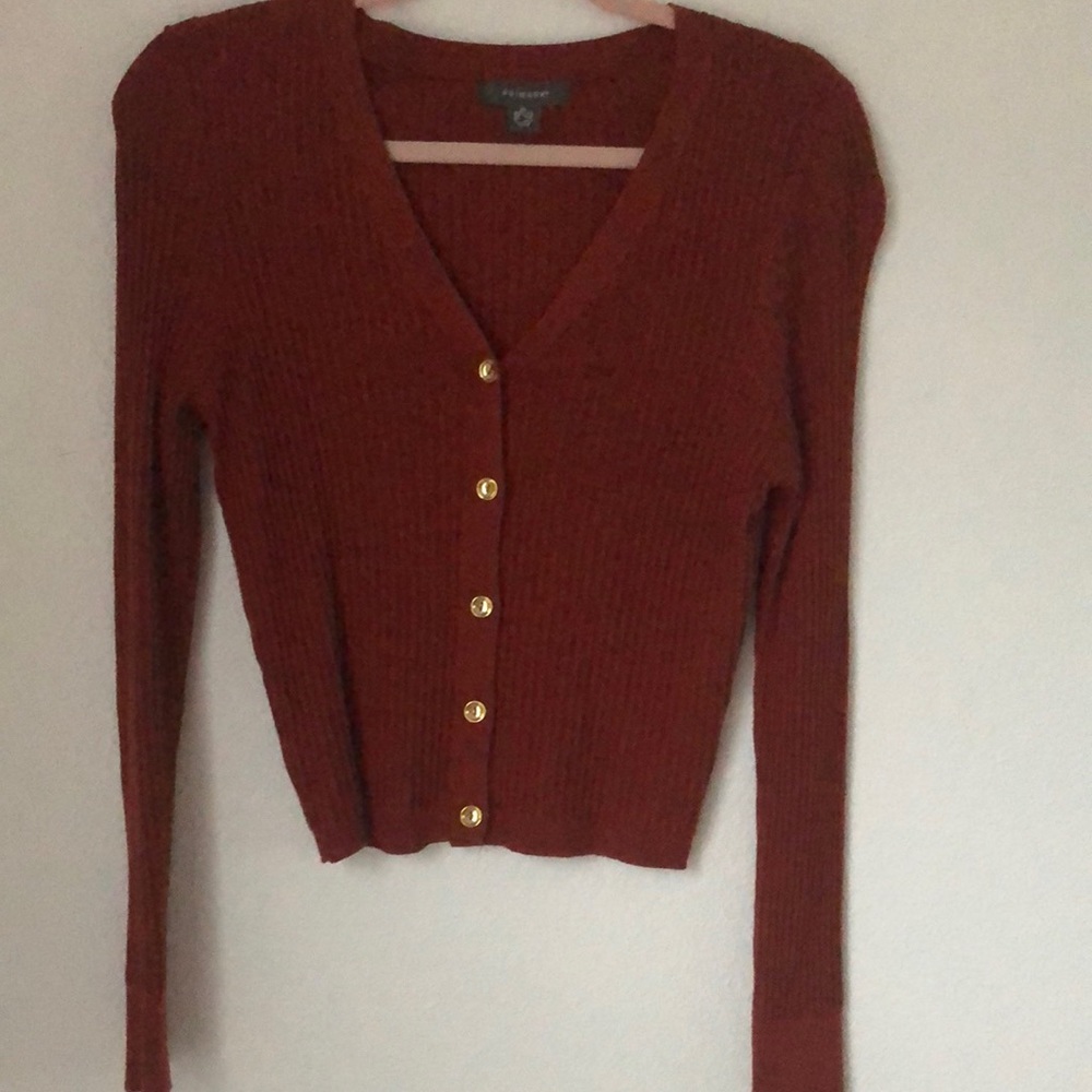 Primark amber orange/brown cardigan